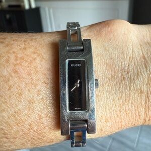 Gucci Black and Silver Smartwatch